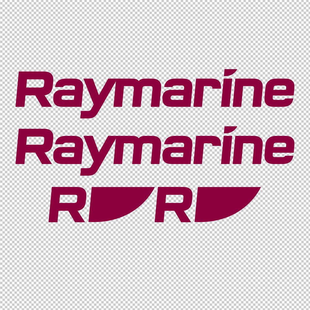 raymarine gps radar fishfinder sticker