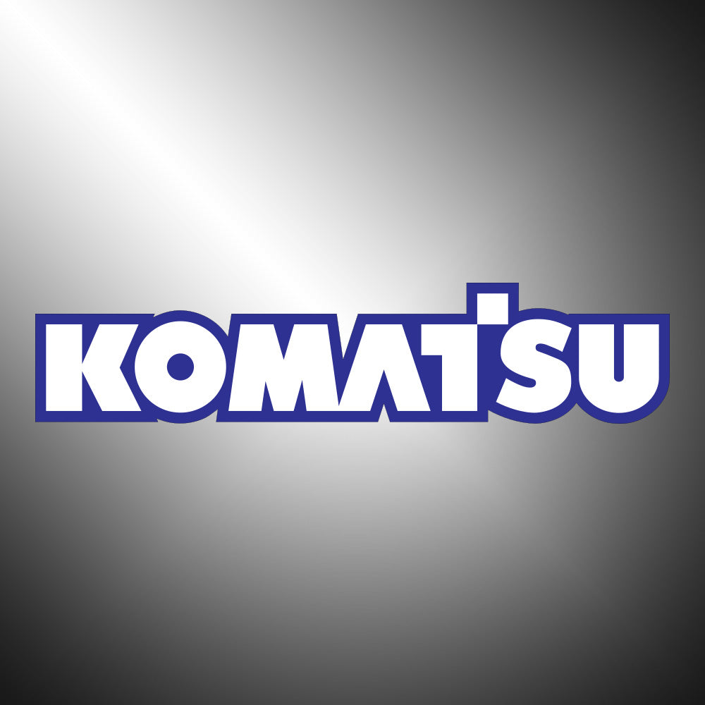 Komatsu Sticker Decals (not printed) dual color
