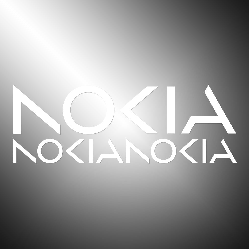 Nokia 3X Sticker Decals (not printed) dual color