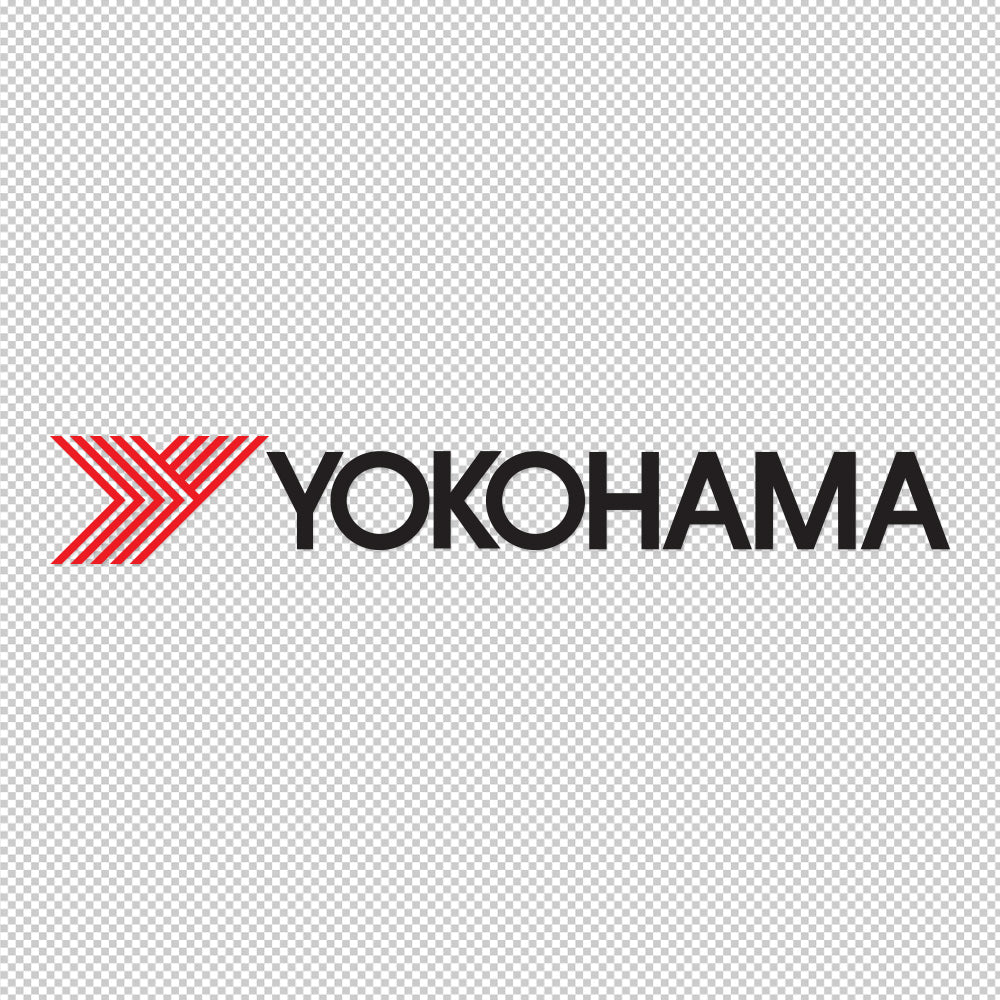 Yokohama Sticker Decals (die cut not printed) dual colors