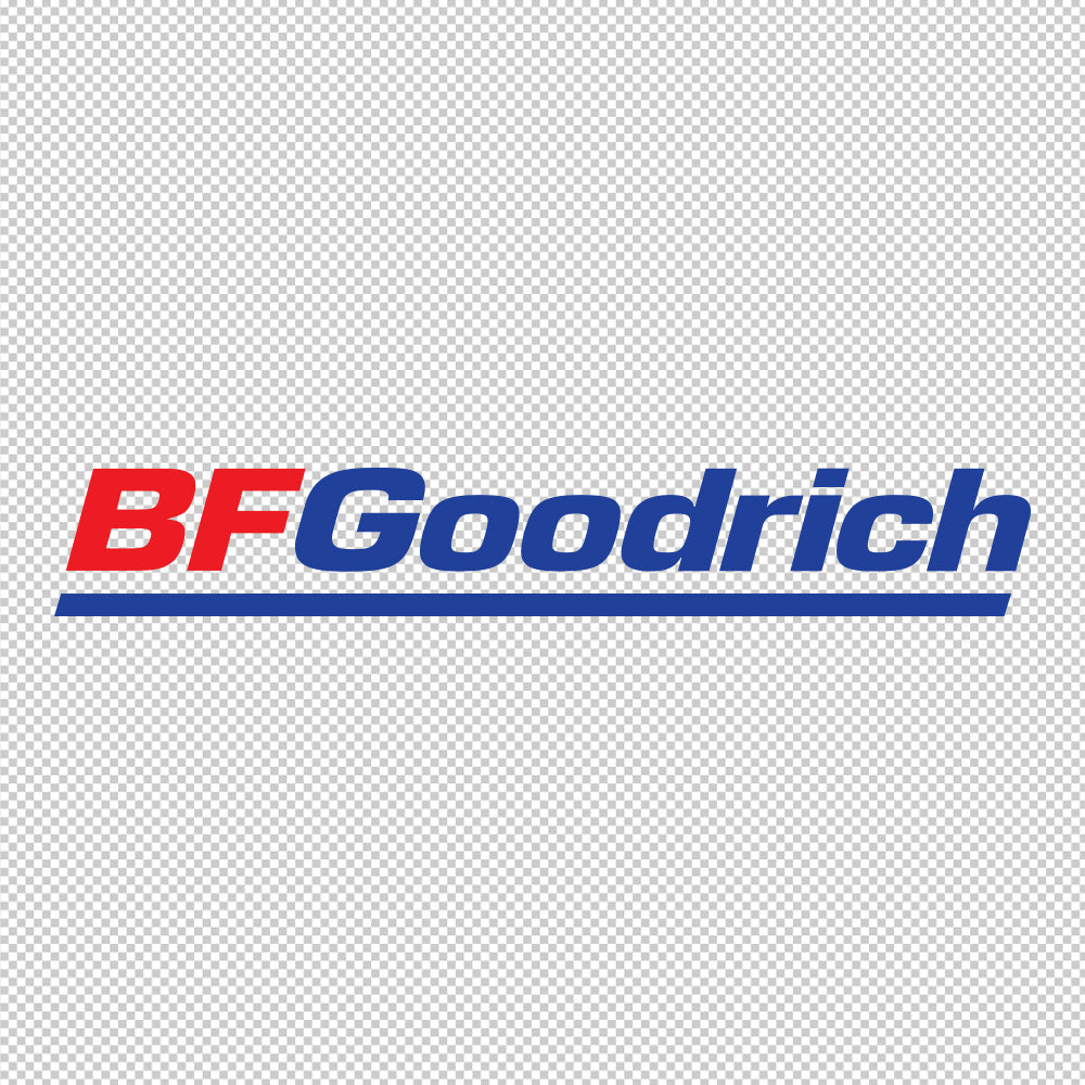 BF Goodrich Sticker Decals (die cut not printed) dual colors