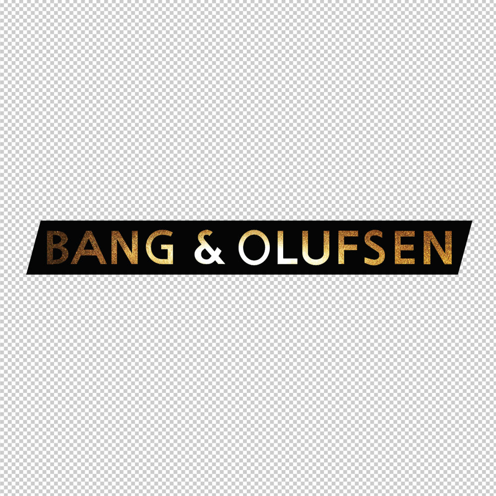 Bang & Olufsen Sticker Decals (not printed) dual color