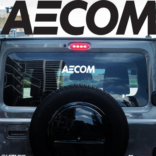 3X AECOM Sticker Decals (not printed)