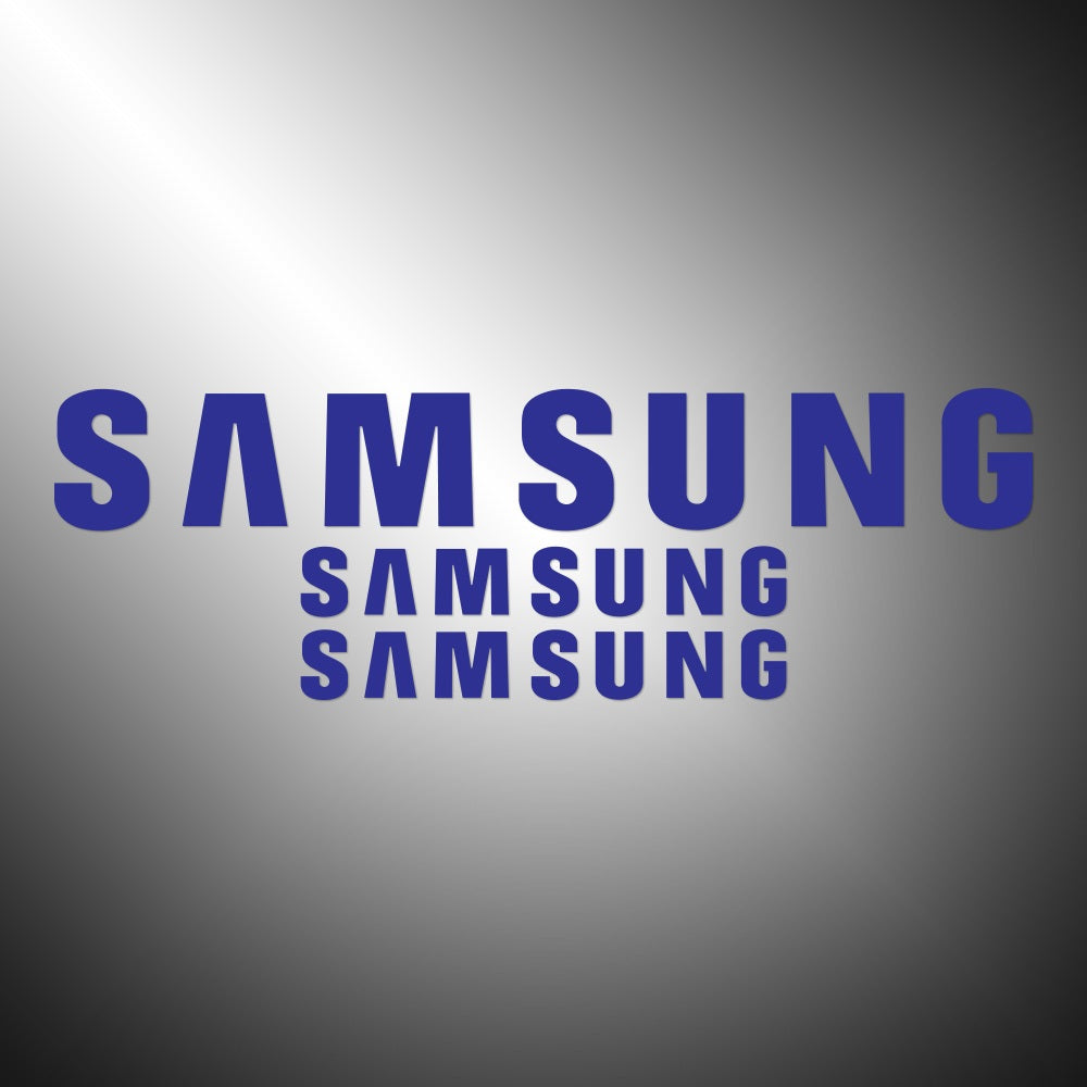 Samsung 3X Sticker Decals (not printed) dual color
