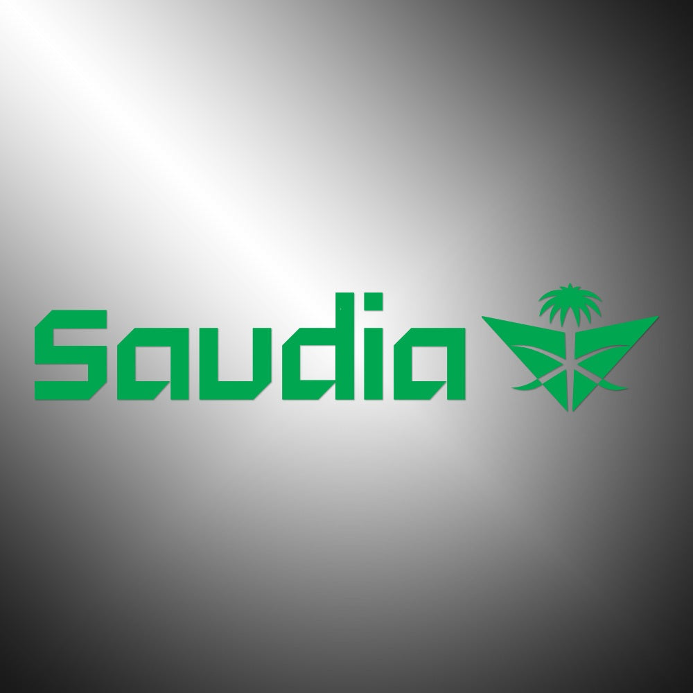 Saudia Airlines Sticker Decals (die cut not printed)