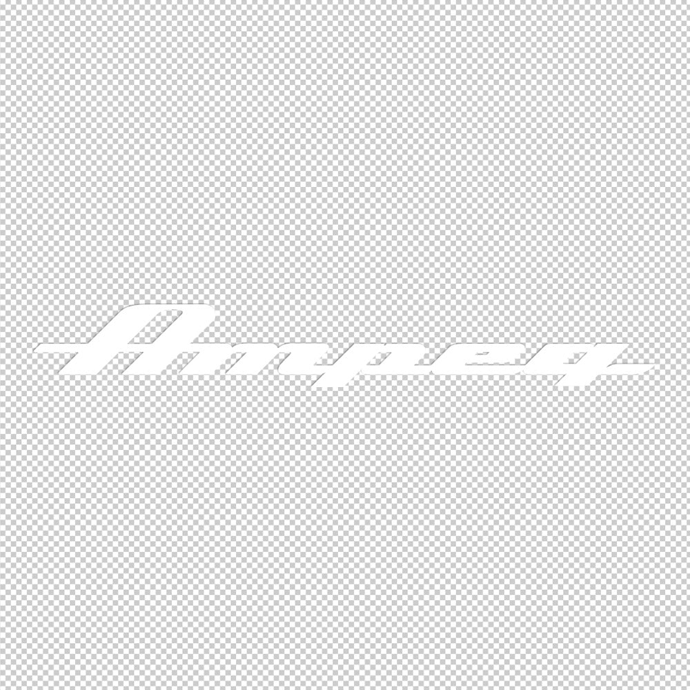 Ampeg Gold Chrome Sticker Decals (not printed)