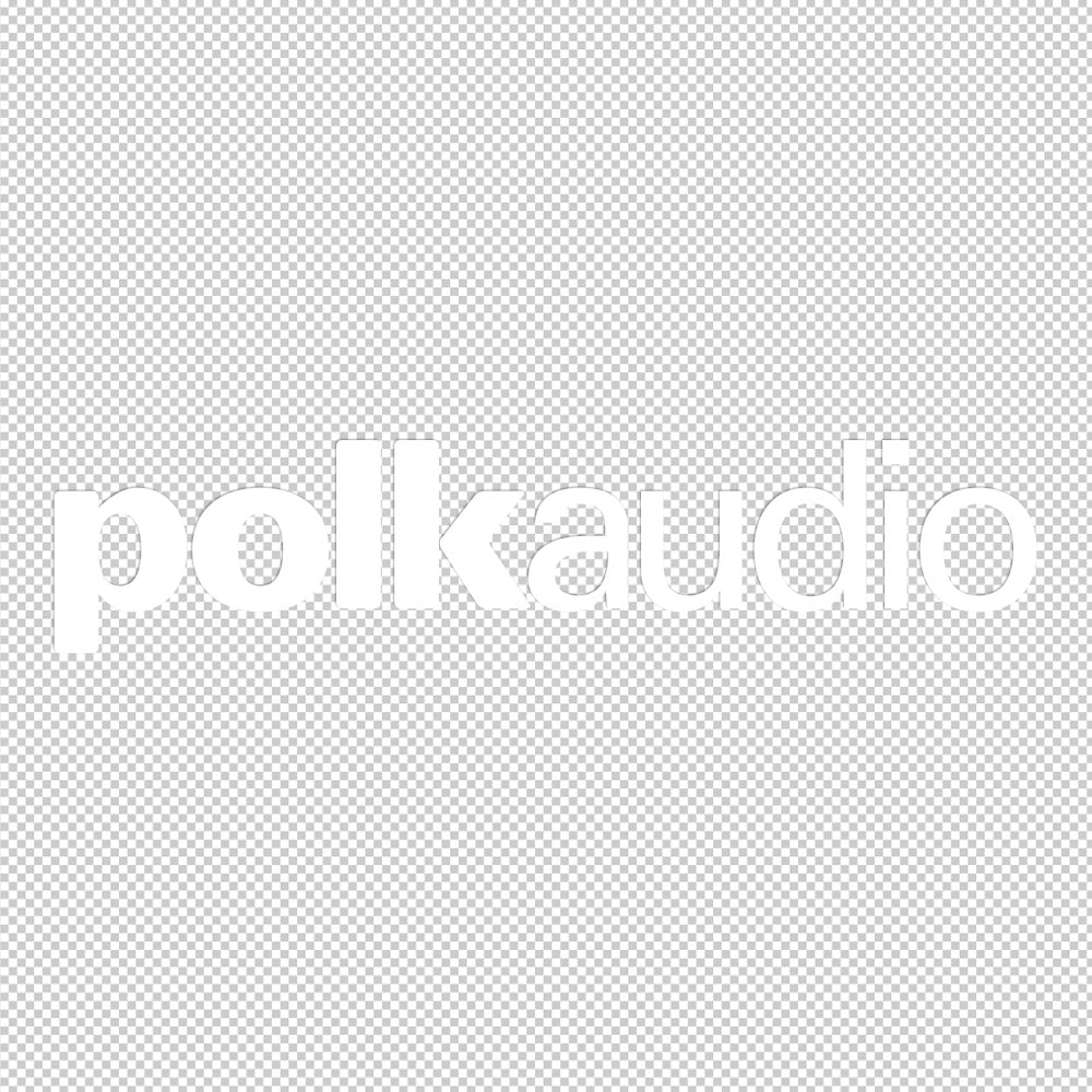 polk audio white sticker