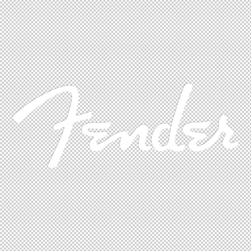 Fender Sticker Decals (die cut not printed)