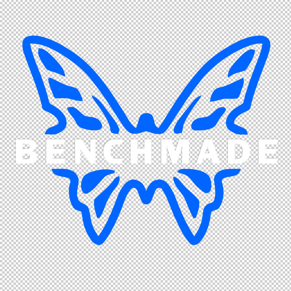 benchmade butterfly white sticker