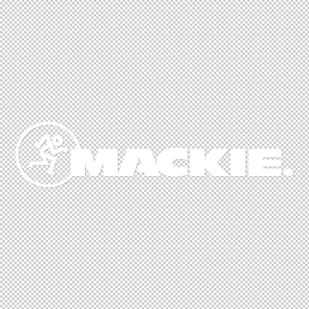 Mackie Gold Chrome Sticker Decals (not printed)
