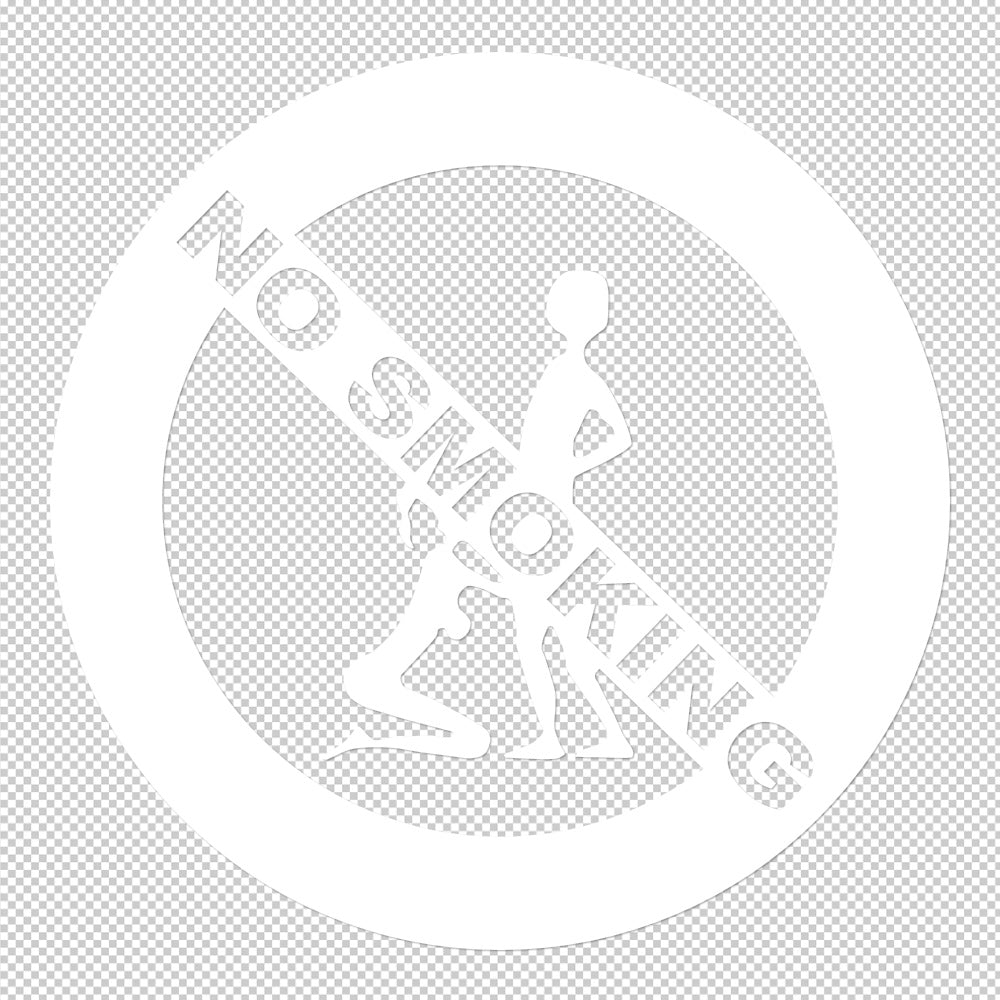 No Smoking Blowjob Sticker Decals (die cut not printed) Sign