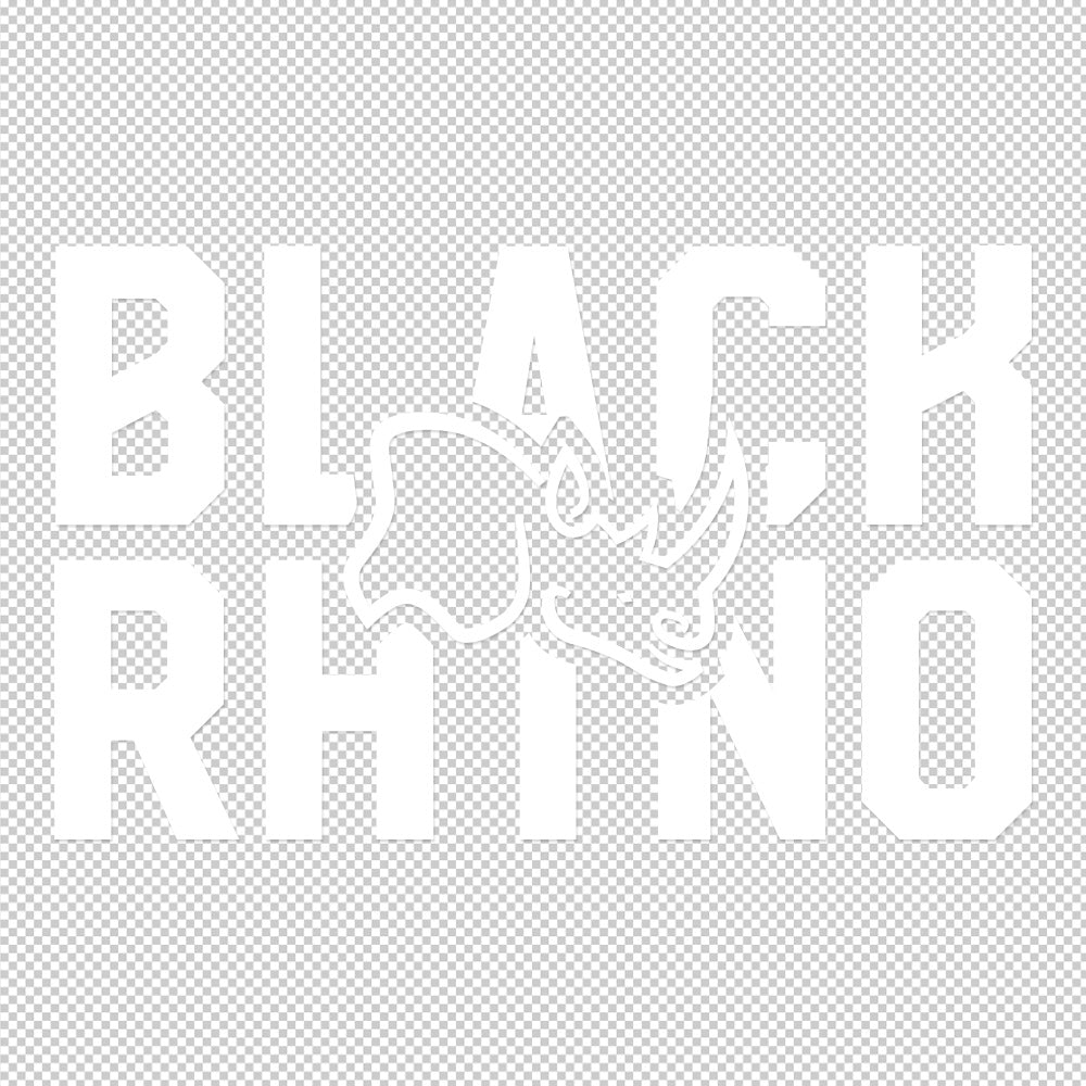 Black Rhino | Sticker Decals (not printed)