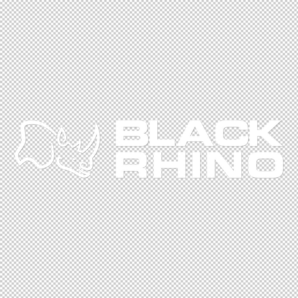 Black Rhino Sticker Decals (not printed)