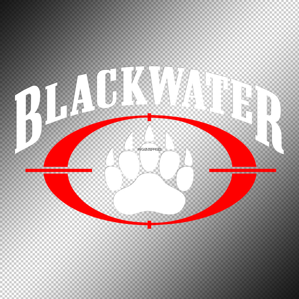 Blackwater Large Sticker Decals (not printed) dual color
