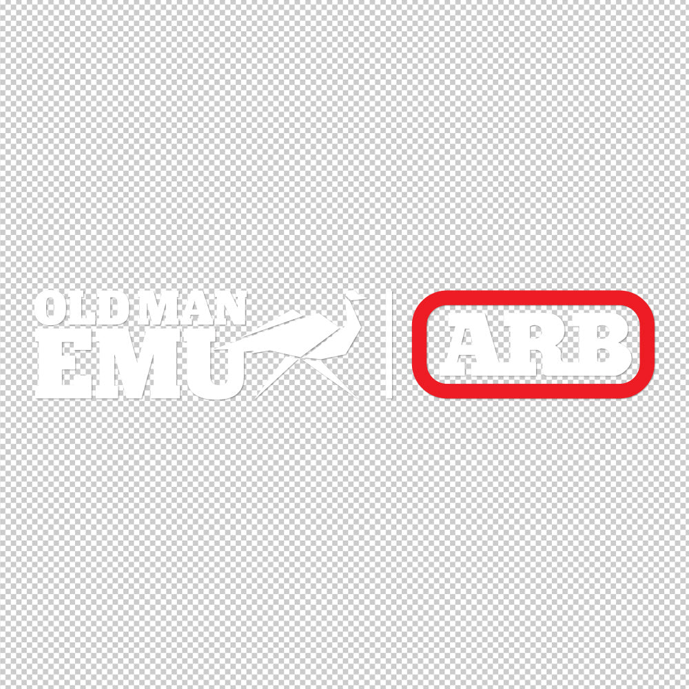 Old Man EMU ARB Sticker Decals (die cut not printed) dual colors