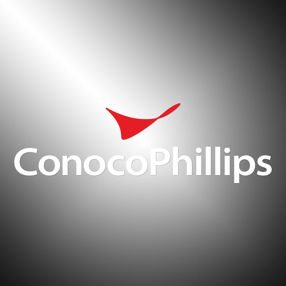 Conoco Phillips Sticker Decals die-cut (not printed) dual color