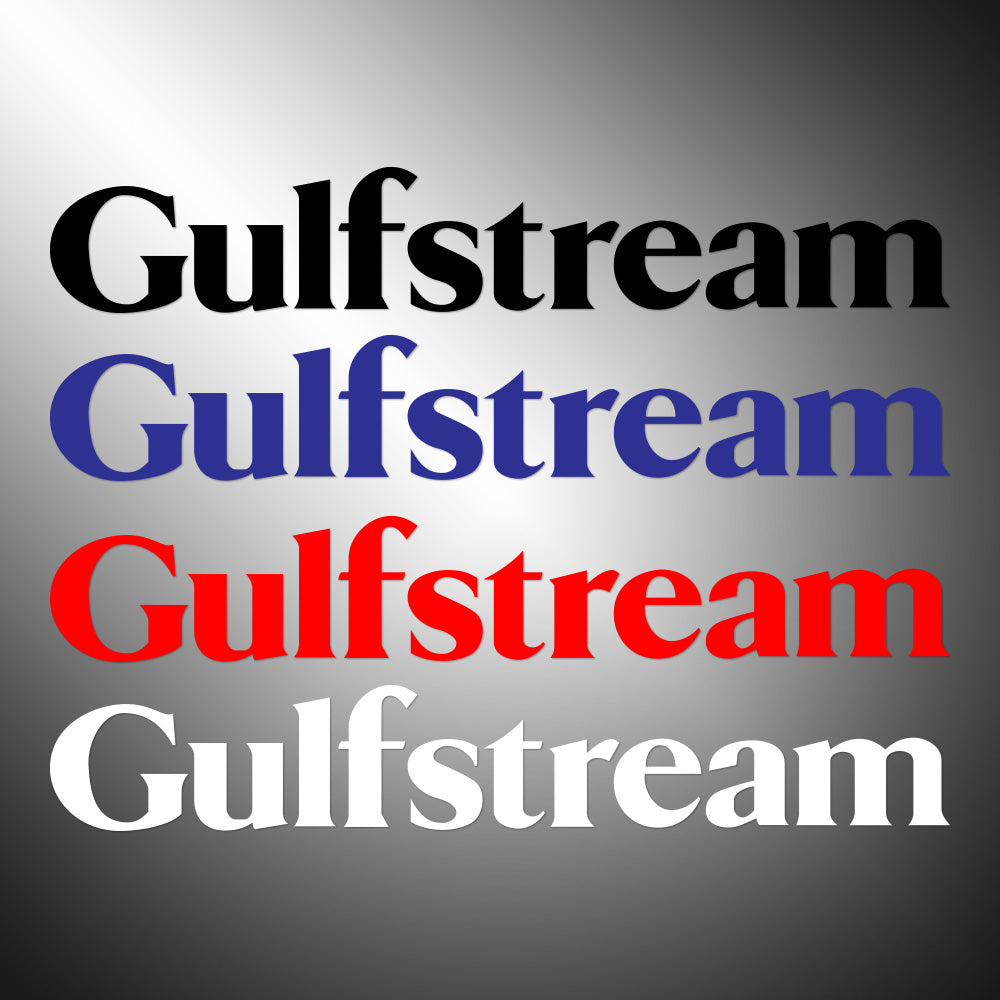 Gulfstream Sticker Decals (die cut not printed)