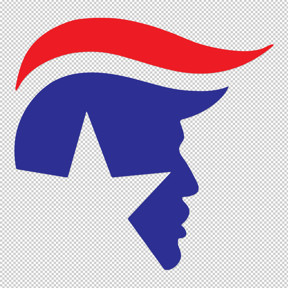 3X Trump Sticker Decals (not printed) dual color