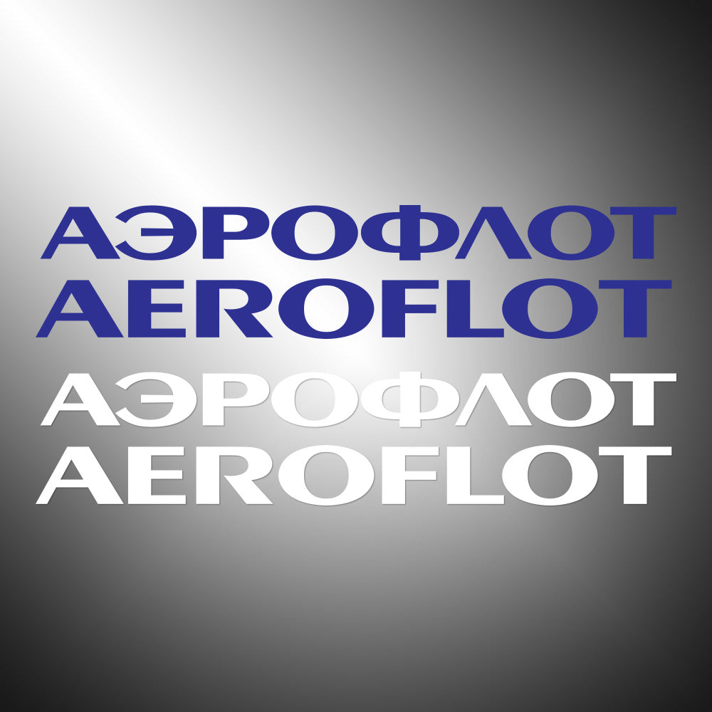 Aeroflot Sticker Decals (die cut not printed)