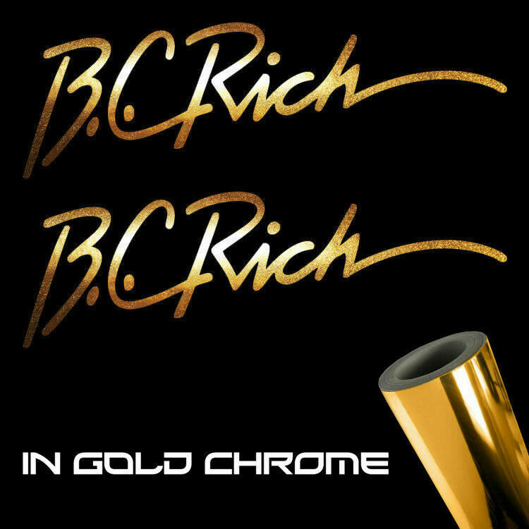 BC Rich Sticker Decals (die cut not printed)