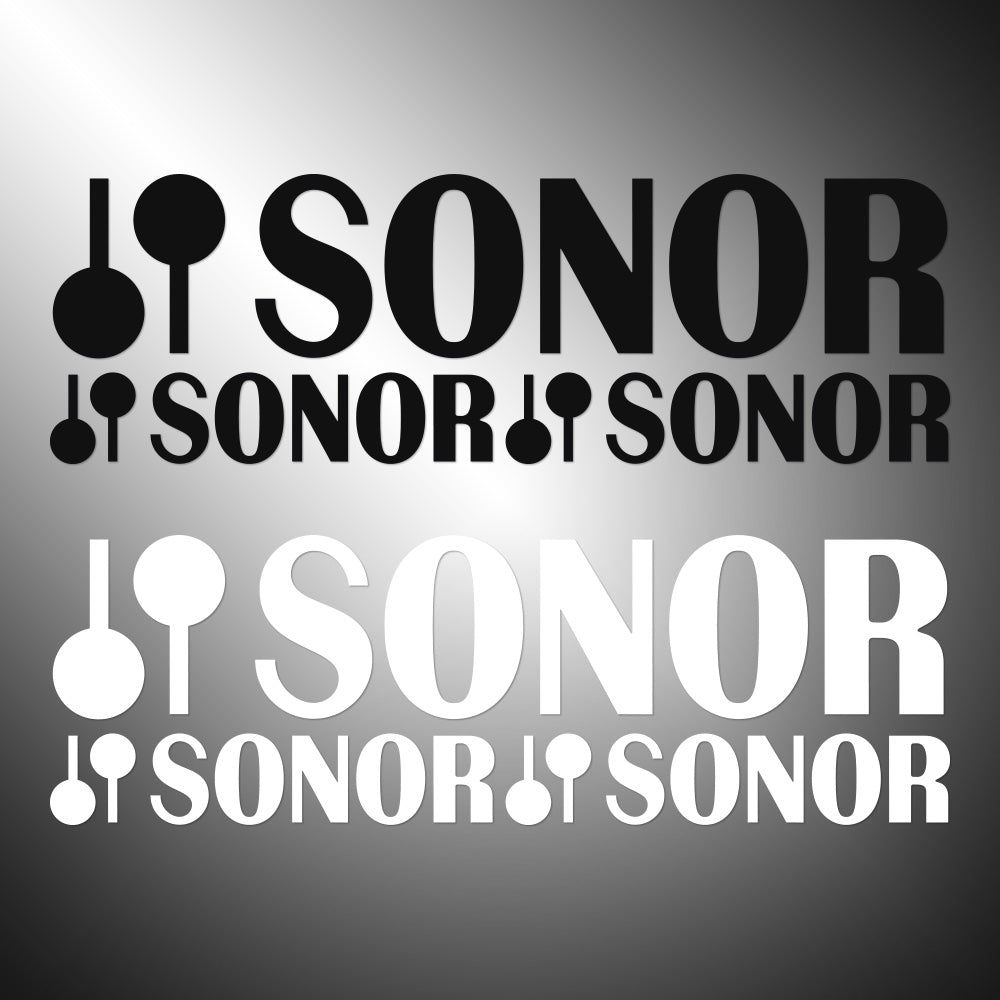 Sonor Drums 3X Sticker Decals (not printed)