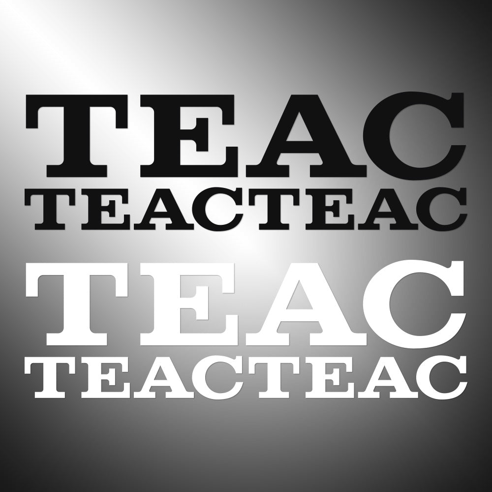 TEAC 3X Sticker Decals (not printed)