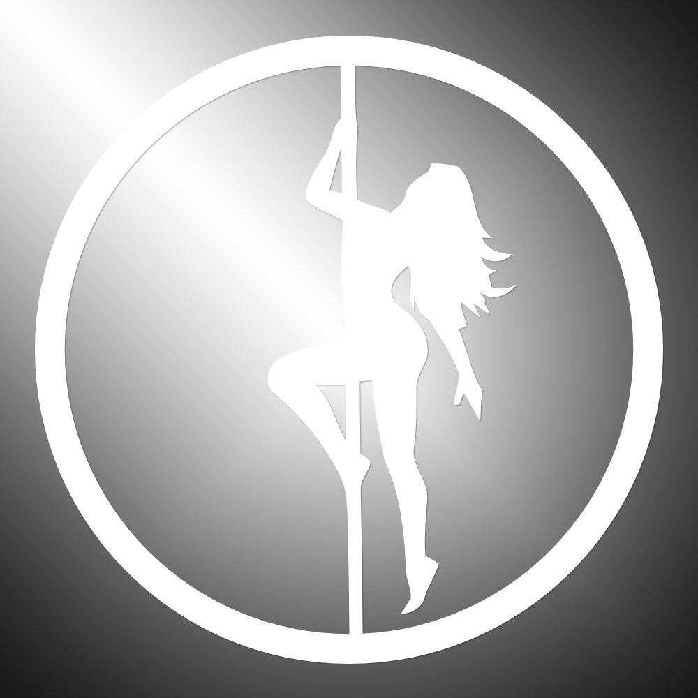 Sexy Pole Dancer Sticker Decals (die cut not printed)