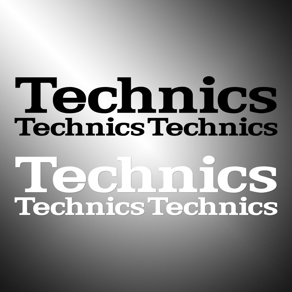 Technics 3X Sticker Decals (not printed)