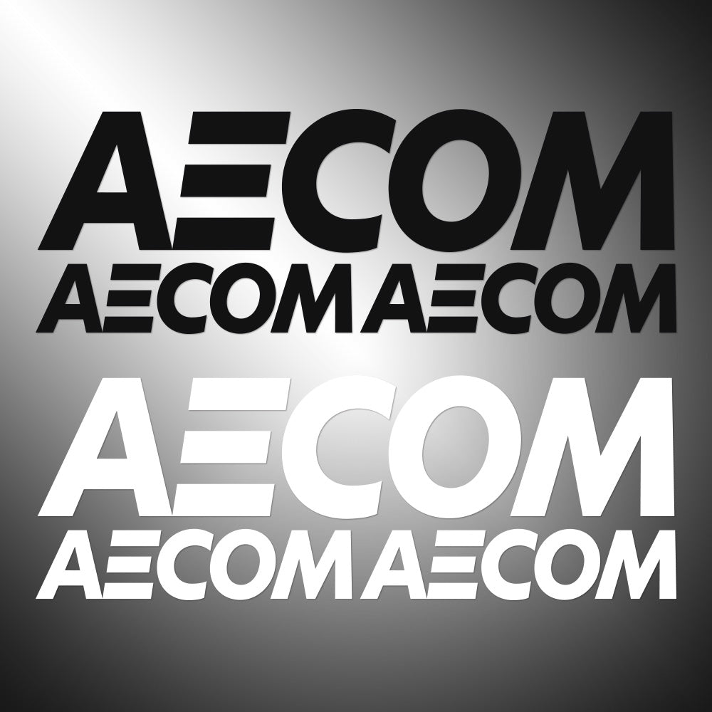 3X AECOM Sticker Decals (not printed)