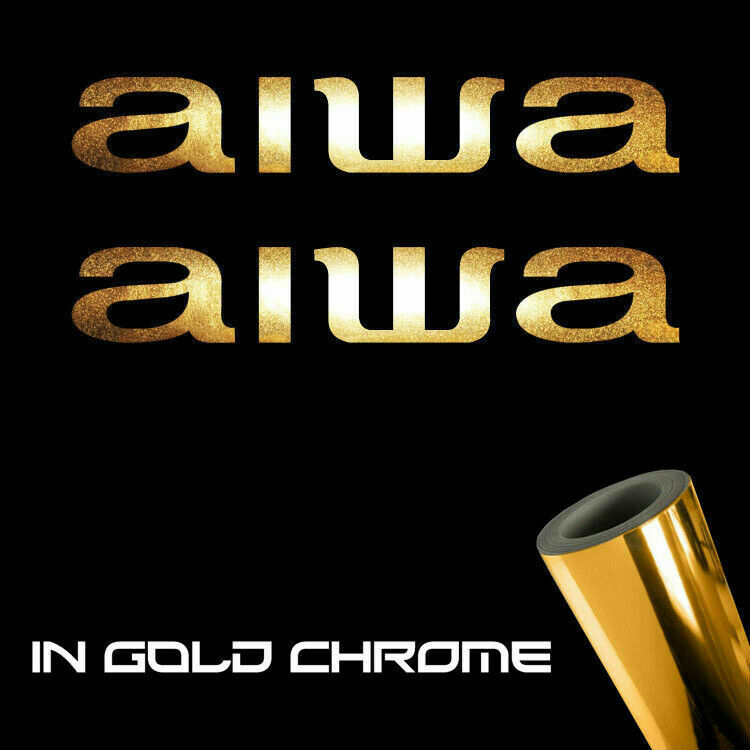 Aiwa Sticker Decals (die cut not printed)