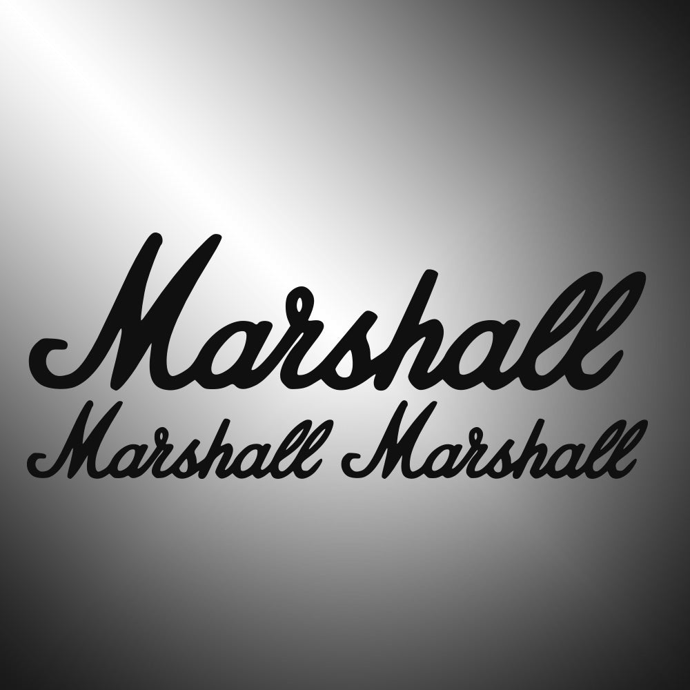 Marshall 3X Sticker Decals (not printed)