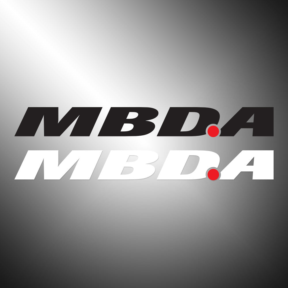 MBDA Defense Sticker Decals (die cut not printed) dual colors
