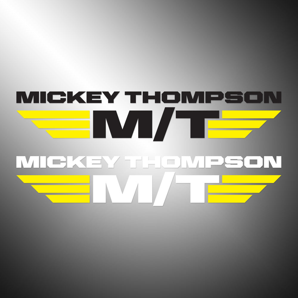 Mickey Thompson Tires Sticker Decals (not printed) Dual Colors