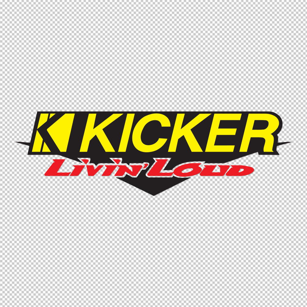 Kicker Livin Loud Sticker Decals (not printed)