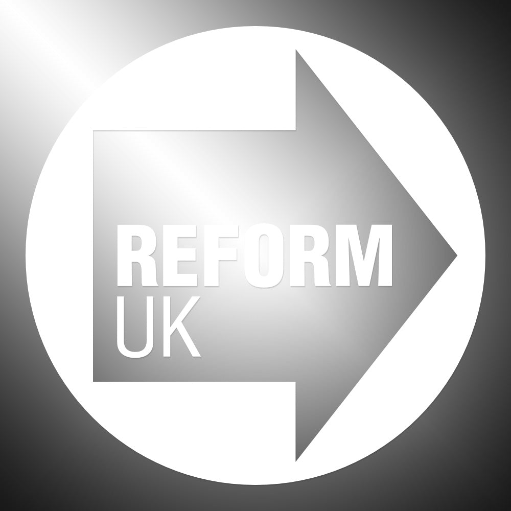 Reform UK Sticker Decals (not printed) Nigel Farage