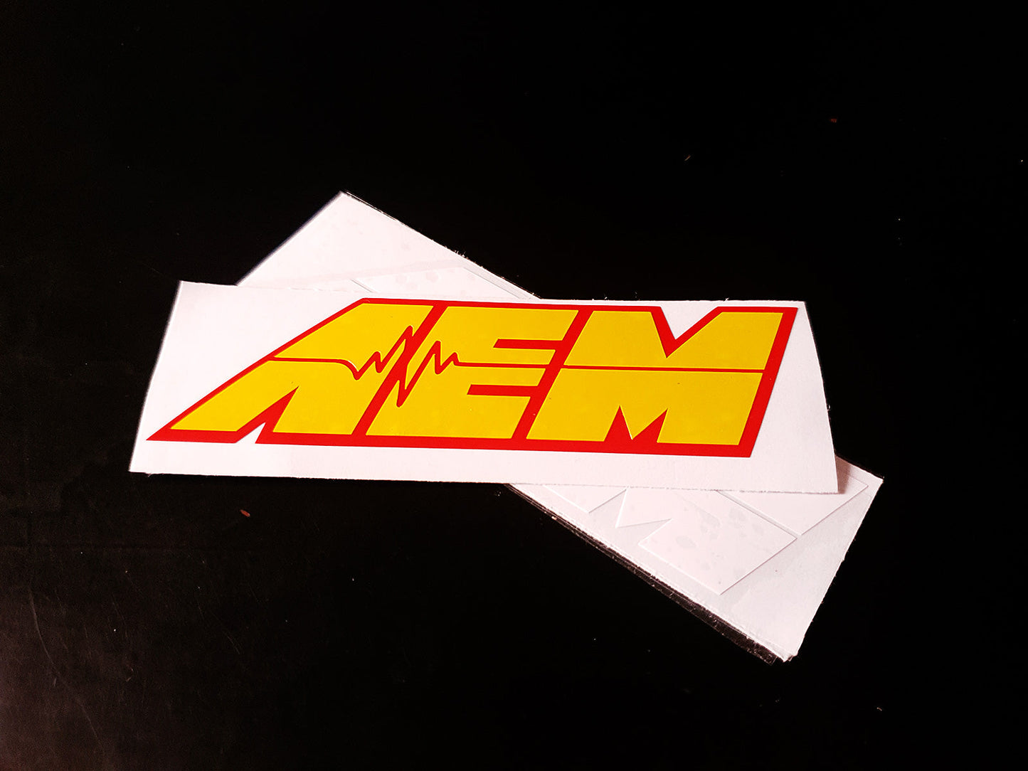 AEM Sticker Decals (not printed) dual color