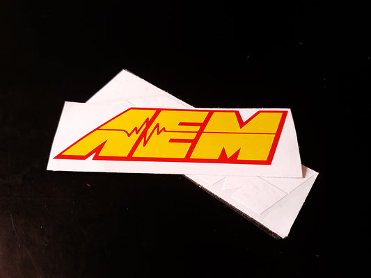 AEM Sticker Decals (not printed) dual color