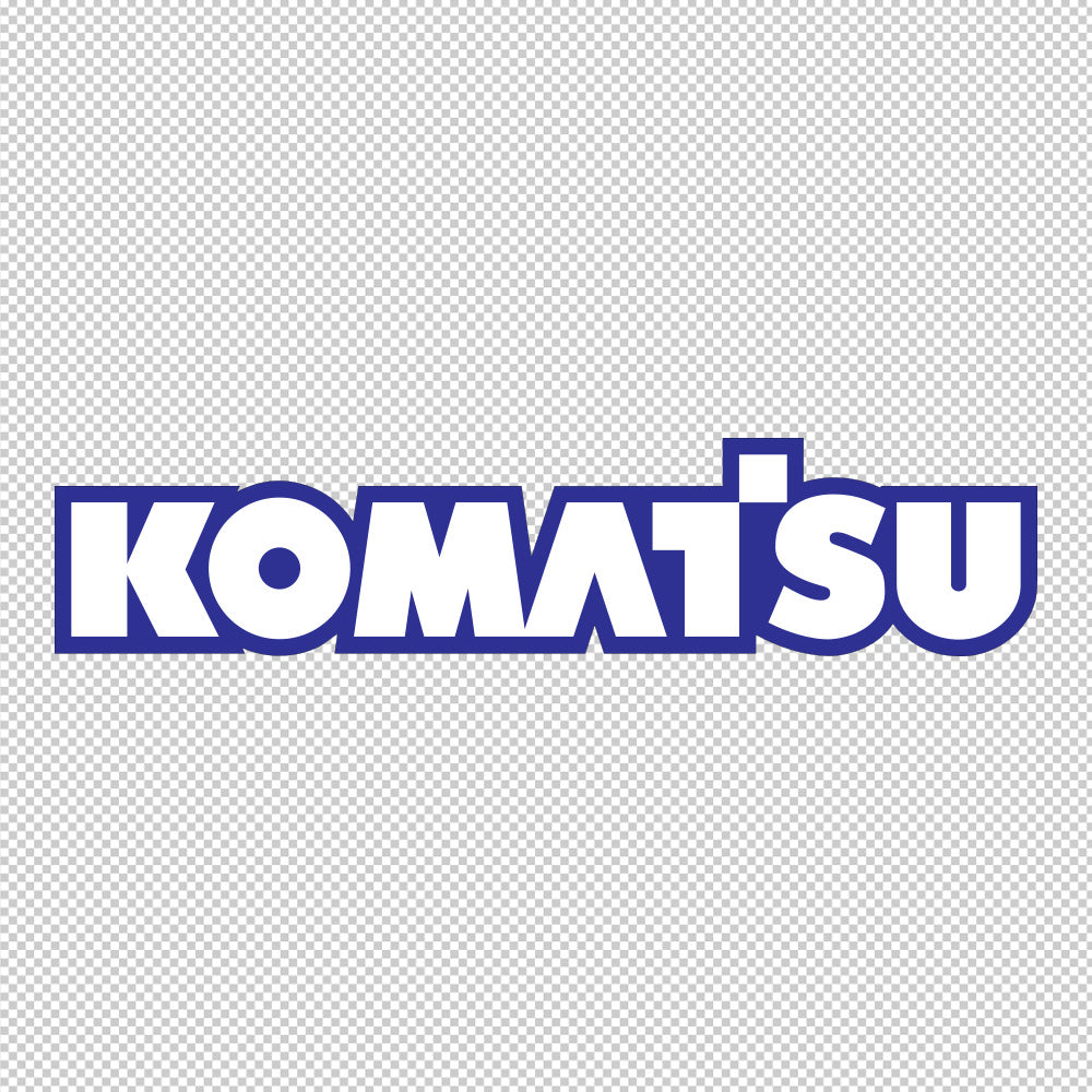 Komatsu Sticker Decals (not printed) dual color