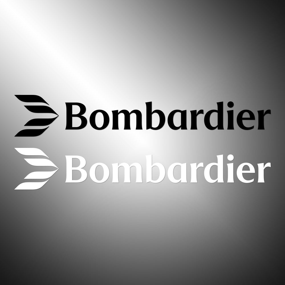 Bombardier Sticker Decals (die cut not printed)