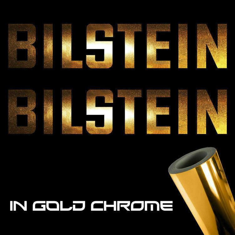 Bilstein Gold Chrome Sticker Decals (not printed)