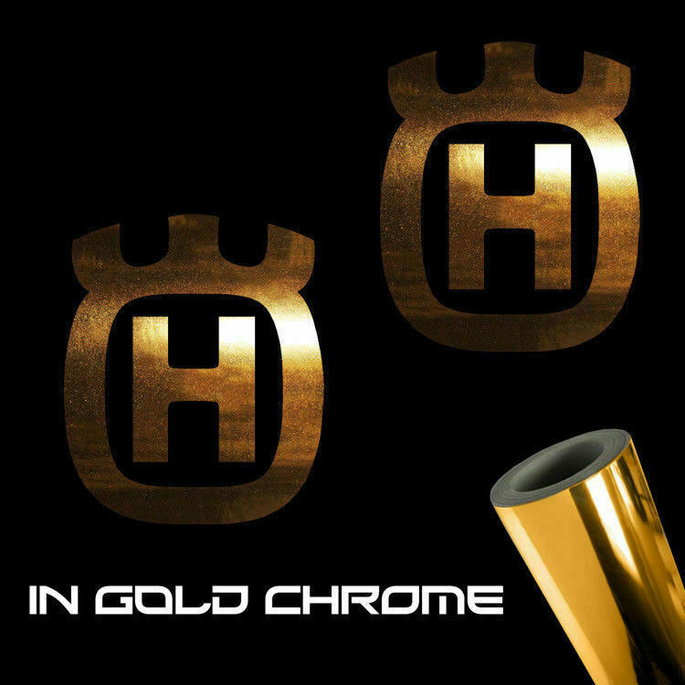 Husgvarna Gold Chrome Sticker Decals (not printed)