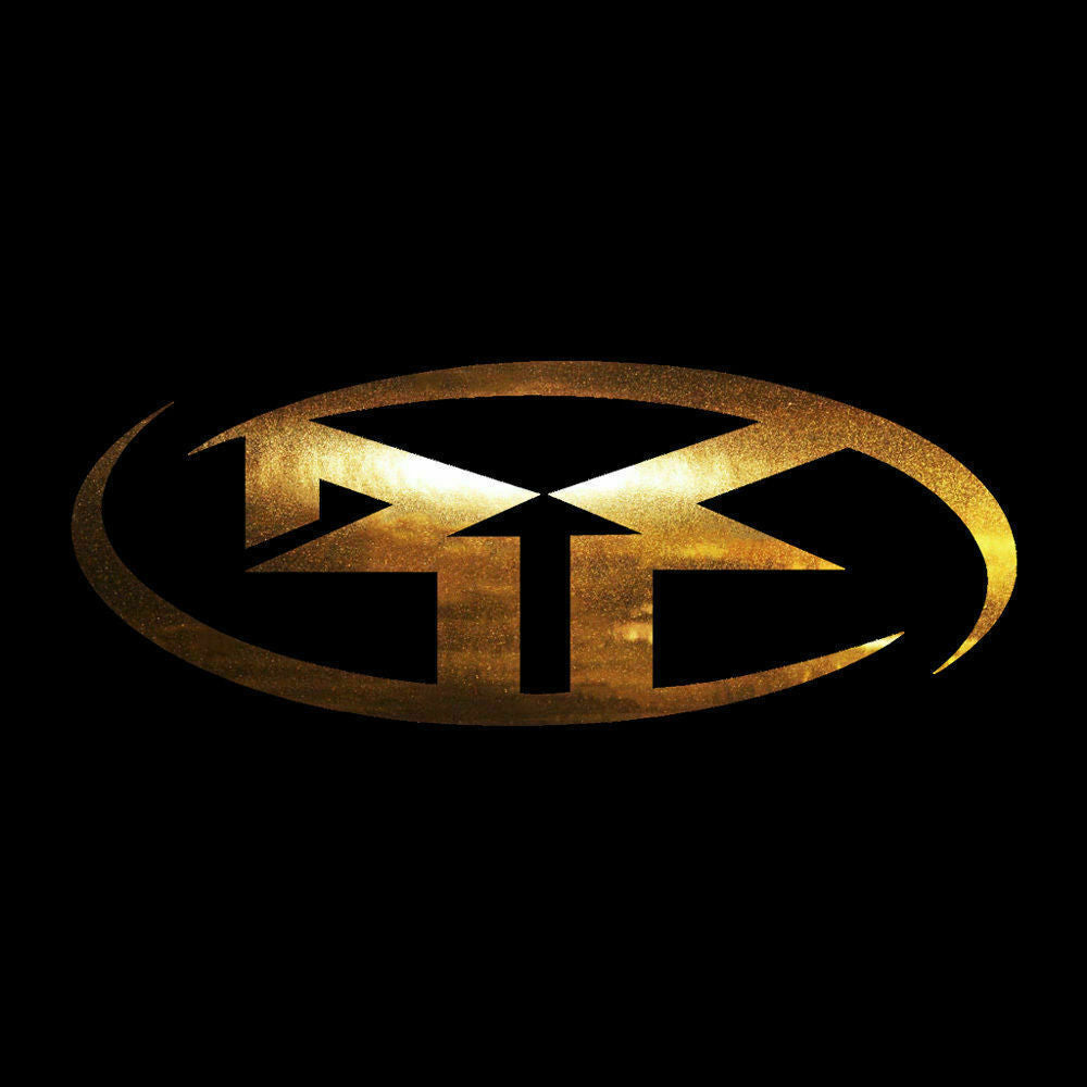 Rockford Fosgate RF Gold Chrome Sticker Decals (not printed)