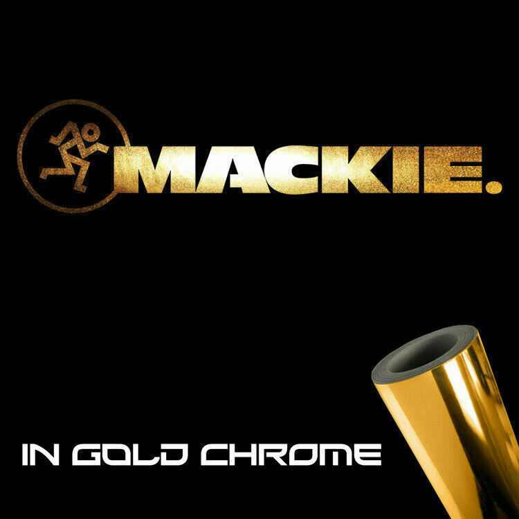 Mackie Gold Chrome Sticker Decals (not printed)