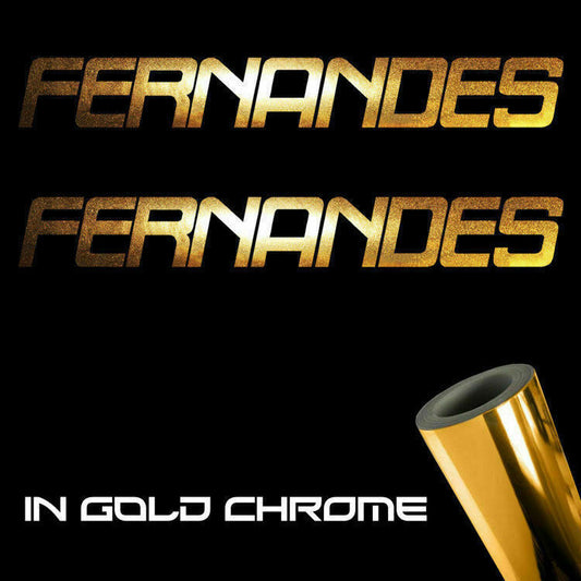 Fernandes Guitar Sticker Decals (not printed)
