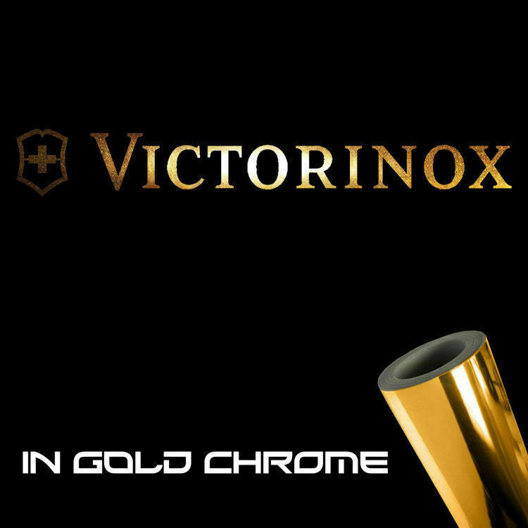 Victorinox Swiss Army Gold Chrome Sticker Decals (not printed)