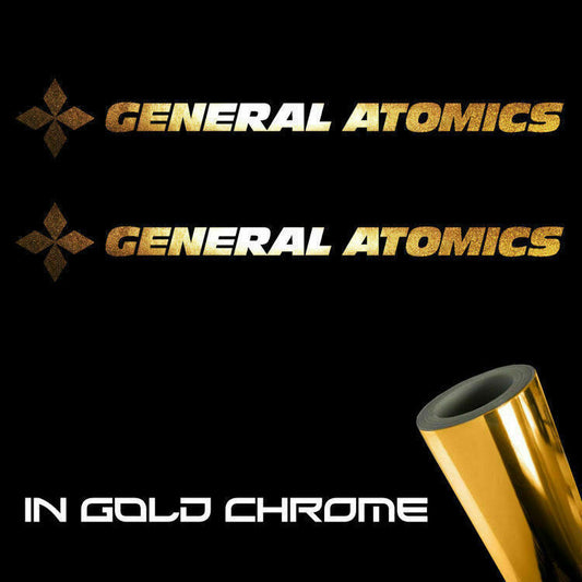 General Atomics Sticker Decals (not printed)
