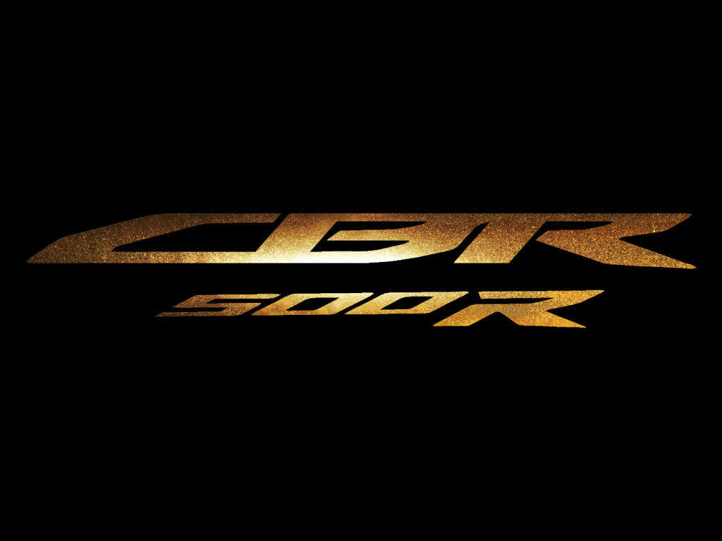 Honda Bikes Gold Chrome Sticker Decals (not printed)