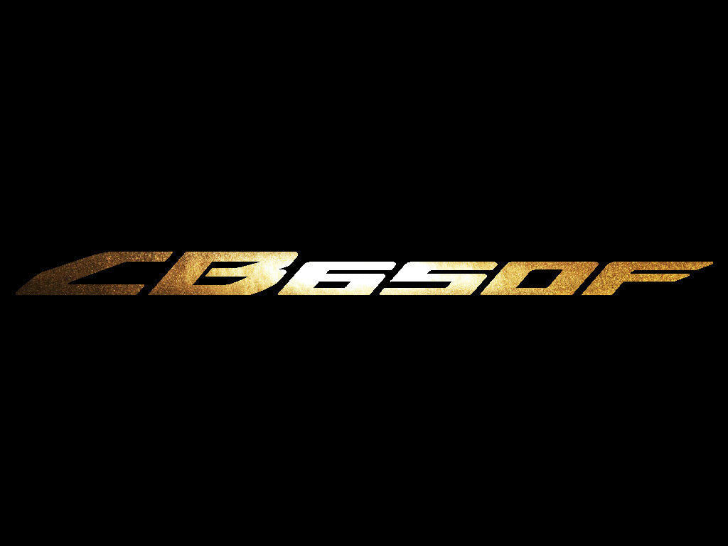 Honda Bikes Gold Chrome Sticker Decals (not printed)