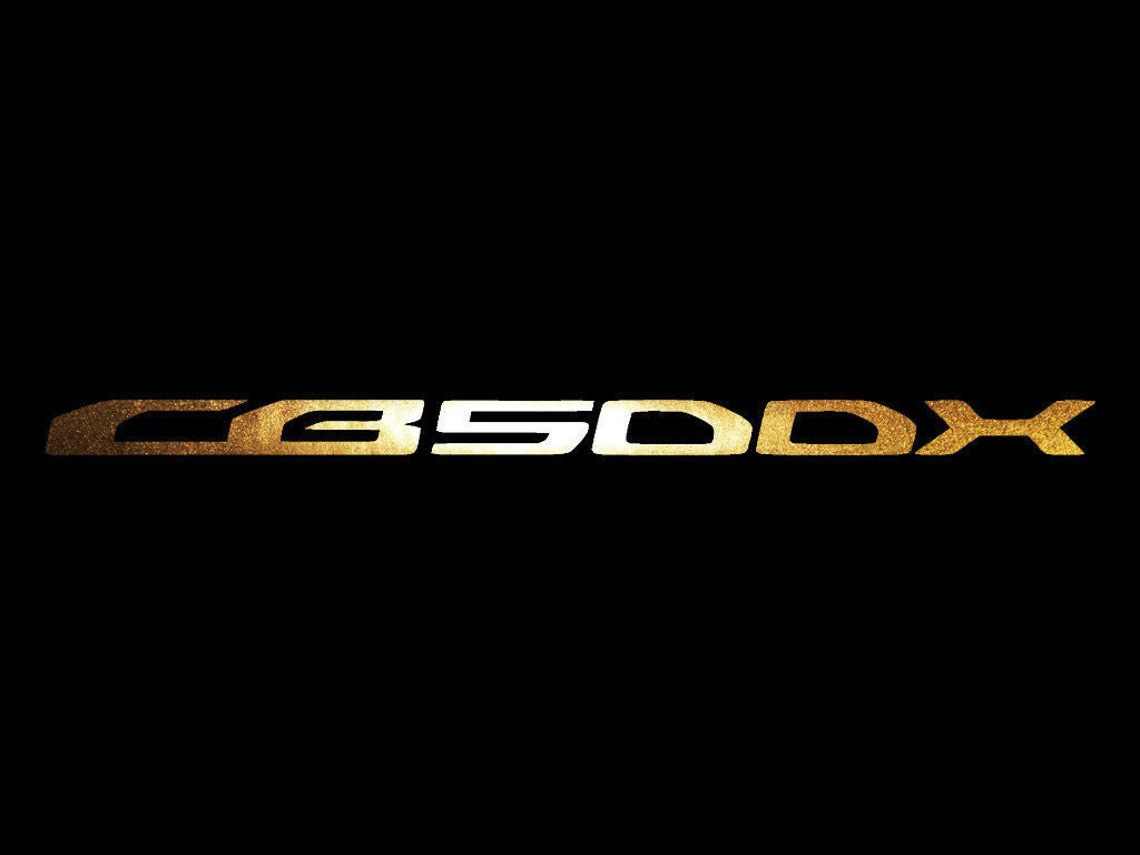 Honda Bikes Gold Chrome Sticker Decals (not printed)
