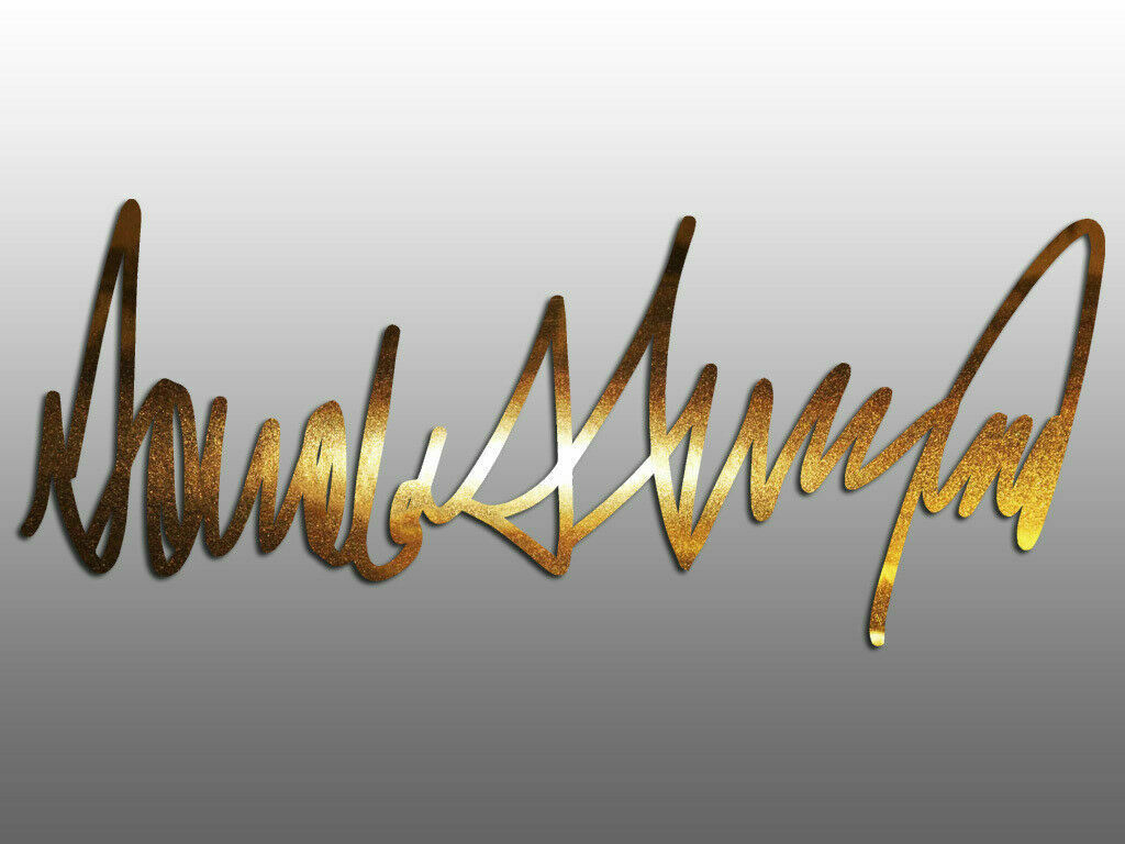 Donald Trump Signature Sticker Decals (not printed)